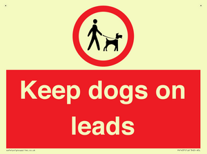 Keep dogs on leads